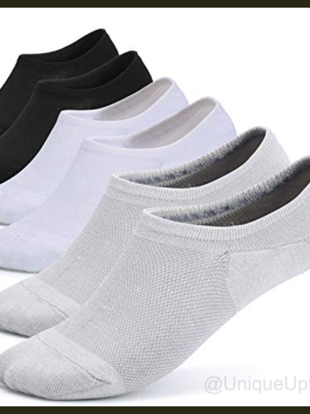 Women's Bamboo Mesh Low Cut Non Slip No Show Socks 6 Pairs